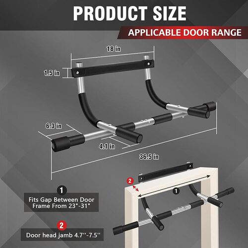 Horizontal Pull Up Bar Indoor Fitness Device Portable Upper