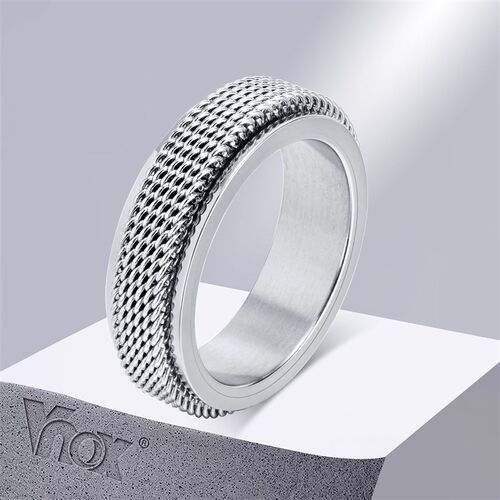 Vnox Waterproof Stainless Steel Metal Spinner Mesh Wedding B