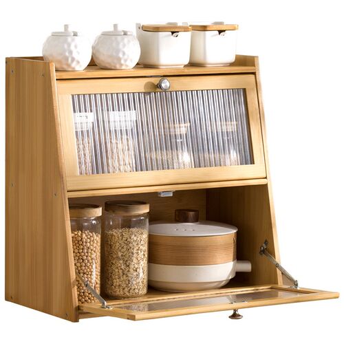 Kitchen condiment bottle rack storage shelf locker cabinet