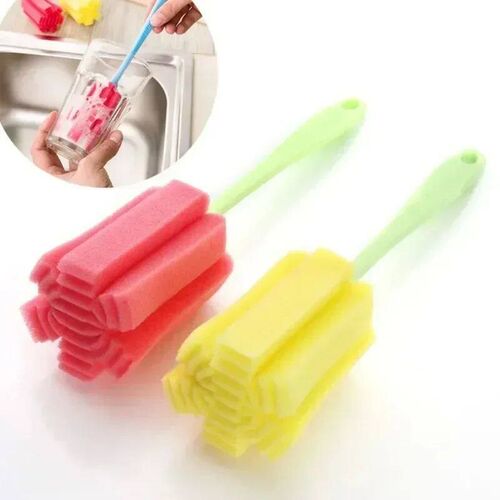 Long Handle Baby Bottle Brush Soft Sponge Brush Water Bottle