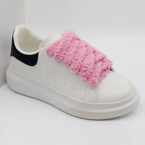 Fall Autumn Winter Fuzzy Shoelace Soft 15mm Big Fat Pluh Tow