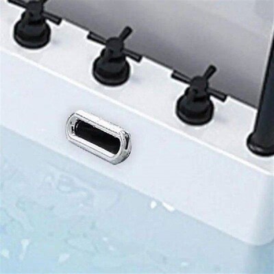 Sink Overflow Cover 4X Oval Drain Replacement Sink Bath Cap