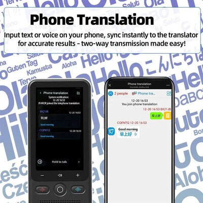 MSAI T18 AI Translator 160 Online 23 Offline Languages Trans