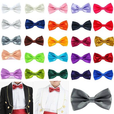 Bowtie Men Kids Formal Necktie Boy Mens Fashion Business We