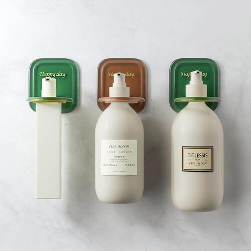 Bathroom No-Drill Shower Gel Holder, Wall-Mounted Shampoo Sh