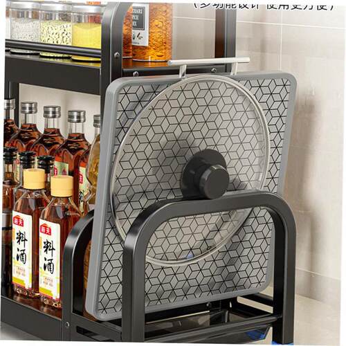 kitchen accessories Multi-layer pot storage rack Layering in