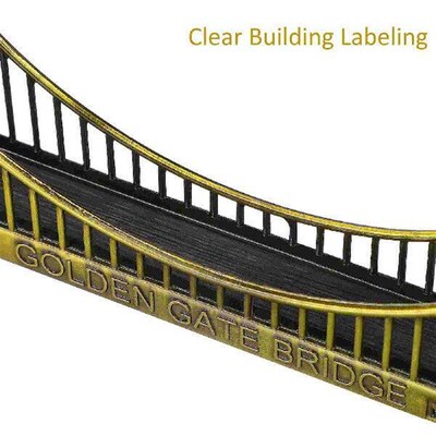 Bridge Model Desktop Alloy Architecture Retro Decor