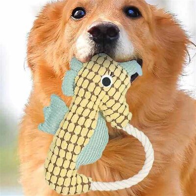 Dog Plush Chew Toys Stuffed Squeaker Dog Sound Toy Cotton