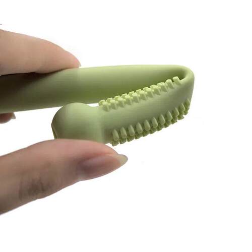 Baby Chewable Safe Toy Silicone Molar Straw Baby Teether Bab