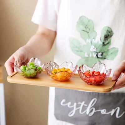 Small glass dish dipping dish cutlery
