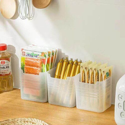 Wall-mounted storage box for refrigerator side door, suitabl