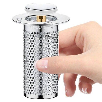 Stainless Steel Sink Drain Plug 2 In 1 Sink Strainer Sink