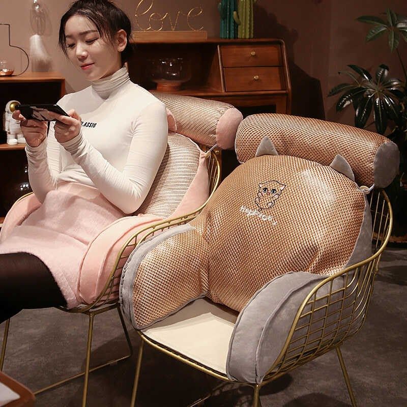 夏季凉席床头靠垫软包沙发大靠背学生宿舍护腰靠枕办公室座椅腰靠,居家布艺,床头靠垫,淘宝优惠券,粉丝福利购,淘宝优惠卷