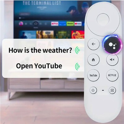 Google Chromecast 4K Snow Voice Remote Control Only Easy Sre