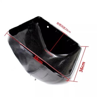 母猪定位栏产床猪用铸铁食槽加厚带挡板配件不锈钢大猪料槽钢板槽