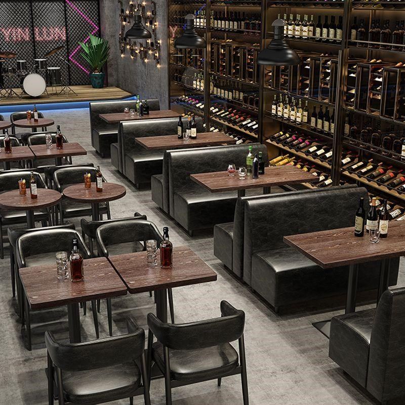 酒吧清吧卡座沙发奶茶店桌椅复古工业风咖啡厅餐厅火锅店靠墙,住宅家具,岩板餐桌,淘宝优惠券,粉丝福利购,淘宝优惠卷