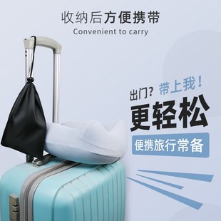 旅行u型枕充气枕头吹气便携式长途飞机护颈椎高铁火车睡觉u形头枕