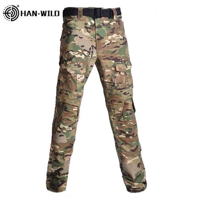 Hanye Camouflage Tactical Pants Scratch-resistant Wear-resis