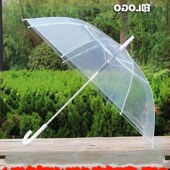 transparent couple umbrella plastic umbrell Folded sun white