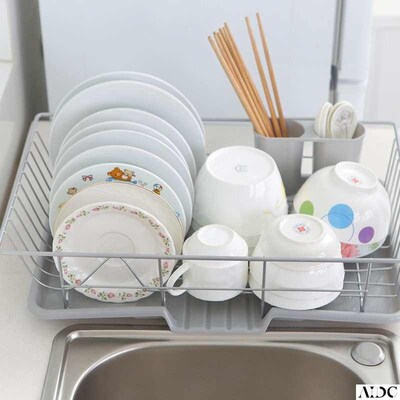 2019dish drying rack storage kitchen cup holder organizer洗