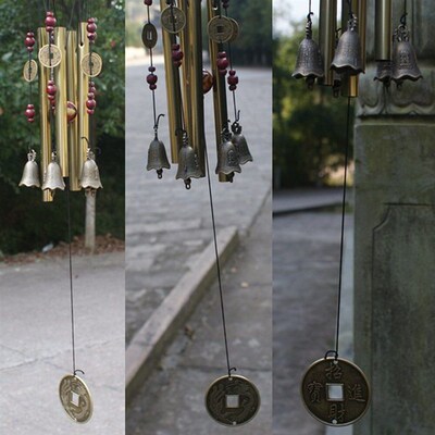 Outdoor Antique Amazing Grace Deep Resonant 4 Tube Windchime
