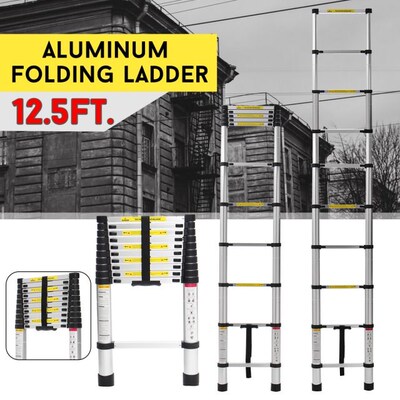 For VIP 3.8m/3.2m Alloy Aluminium Ladder Telescopic Retracta