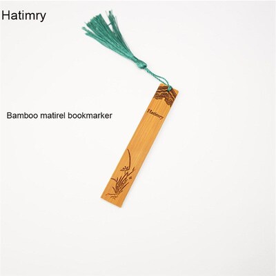 Bamboo matirel bookmark marque page marcador de book mark li