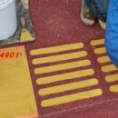 盲道模具透水混凝土盲道胶贴人行道盲道砂浆盲条压花地坪橡胶模具