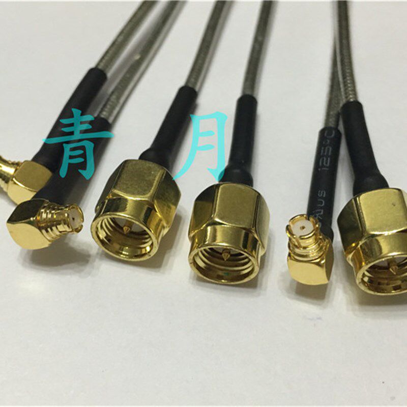 SMP-KW转SMA-J射频线 SMP母弯转SMA公RG405柔性线同轴高频测试线