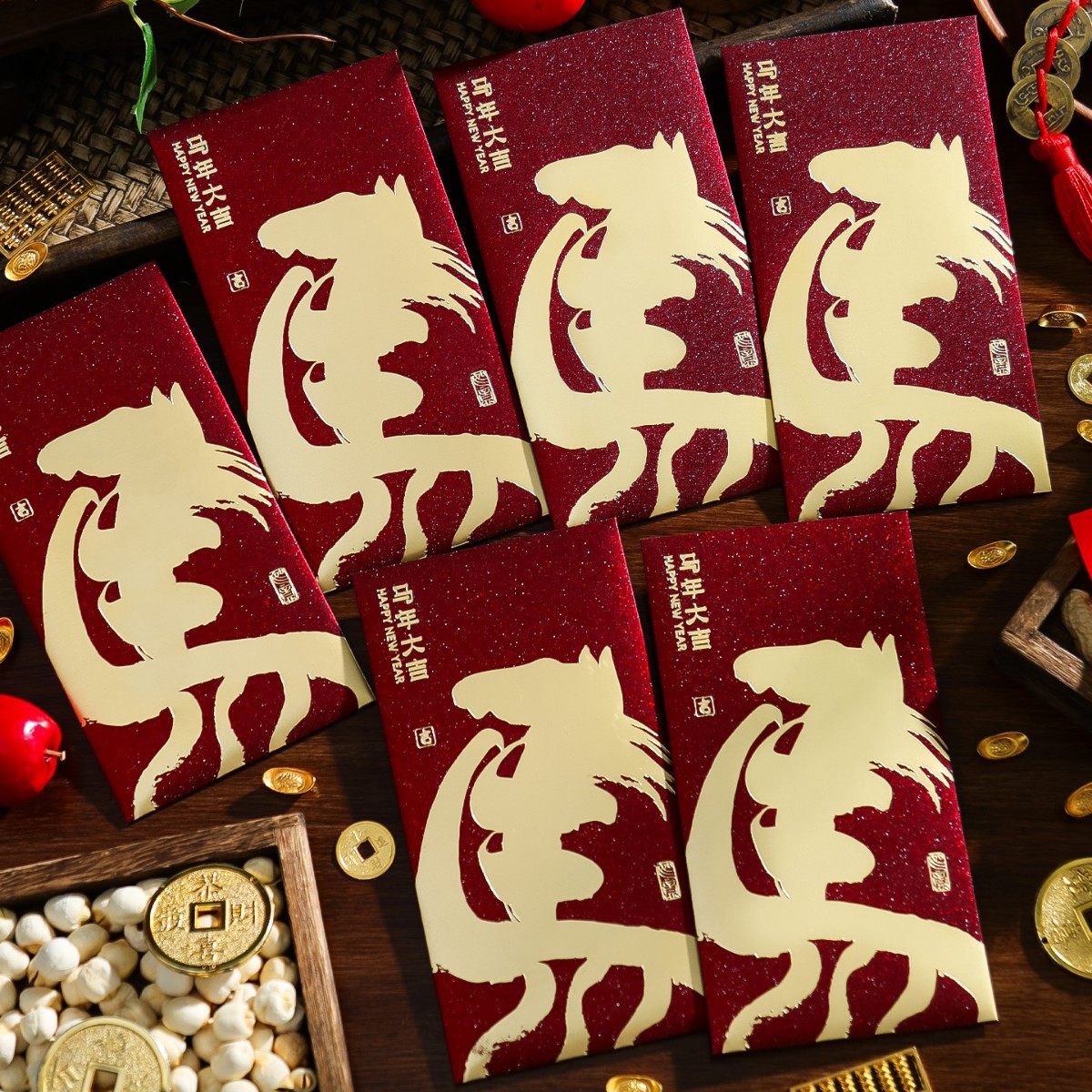 2026新款马年新年红包袋创意金葱酒红利是封春节过年拜年压岁钱包,节庆用品/礼品,文化创意钱包/购物收纳袋,淘宝优惠券,粉丝福利购,淘宝优惠卷