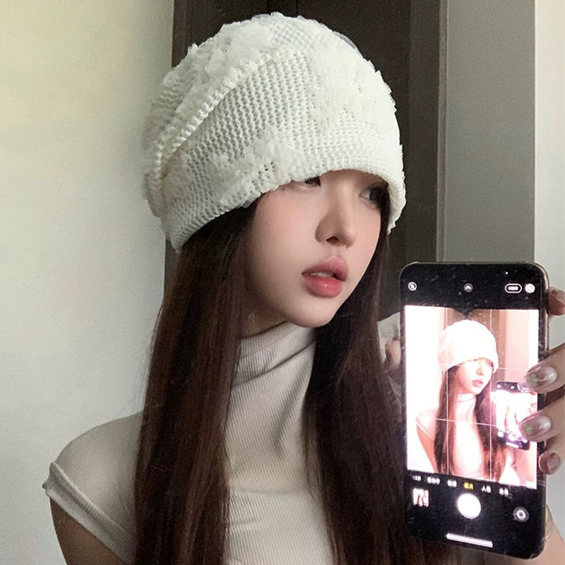 春夏氛围感花朵堆堆帽子女复古百搭包头帽冷帽大头围显脸小套头帽,服饰配件/皮带/帽子/围巾,防晒帽,淘宝优惠券,粉丝福利购,淘宝优惠卷