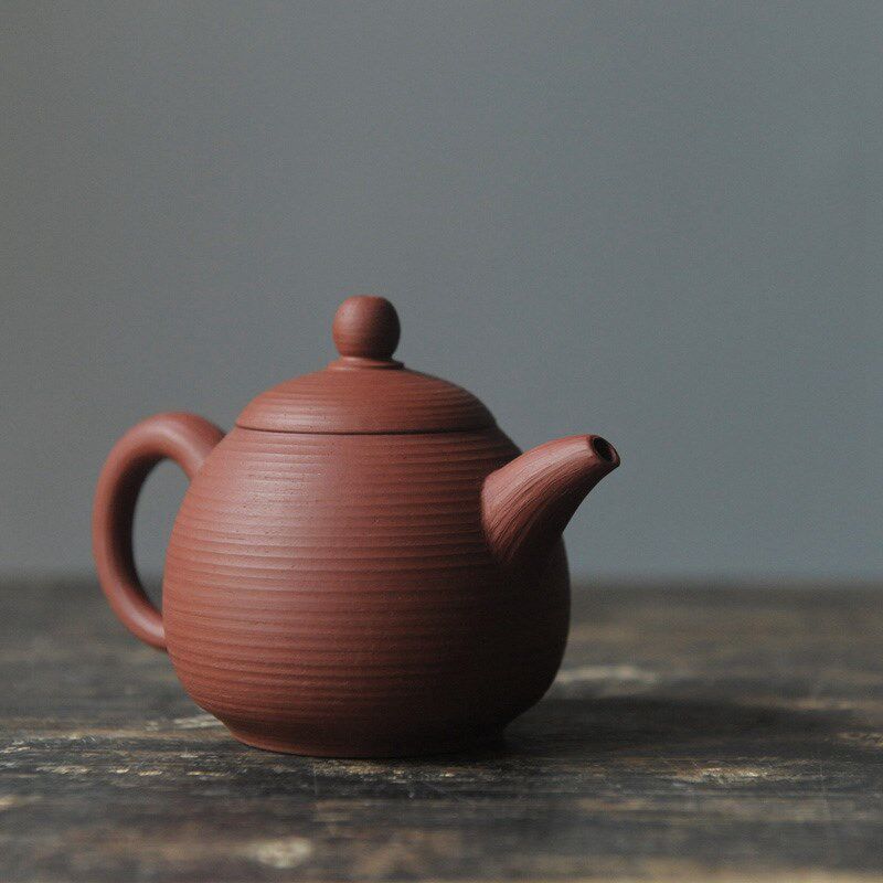 潮州手拉壶 原矿慕古可养龙旦工夫泡茶壶 全手工泥壶小品紫砂冲罐