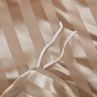 Shein/temu/satin Imitation Silk Satin Three-piece Set Duvet