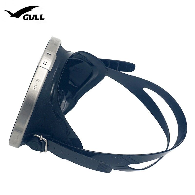 GULL byss 潜水复古面镜深潜自由潜美人鱼渔猎大视野一片式面罩