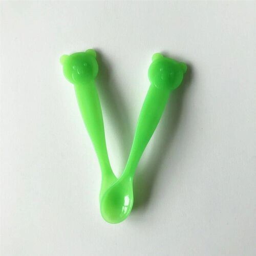 15cm Silicone Spoon Temperature Sensing Warm Spoon Baby Feed