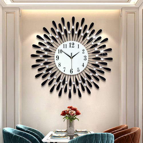 Crystal Sun Modern Style Silent Wall Clock 38X38cm,  New Pro