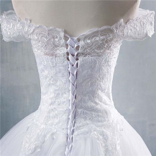 ZJ8150 ZJ9150  2020 new White Ivory Off the Shoulder Wedding