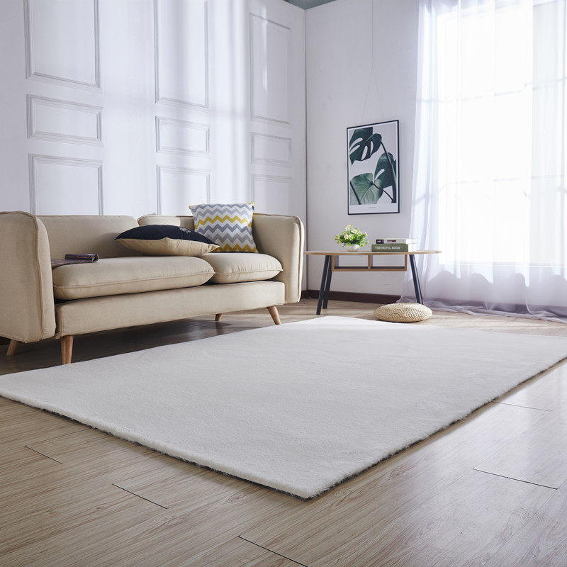 现代家用房间客厅茶几地垫加厚地毯卧室床边满铺仿兔毛地毯可机洗,居家布艺,地毯,淘宝优惠券,粉丝福利购,淘宝优惠卷