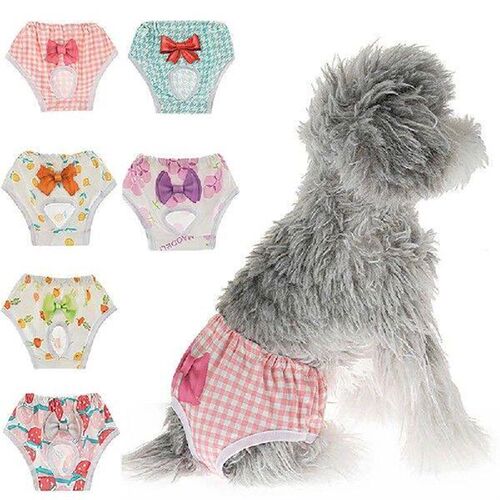 Dog Diapers Physiological Pant Cartoon Cute Puppy Womens