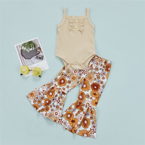 Citgeett Summer Lovely Infant Baby Girls Clothes Sets Strap