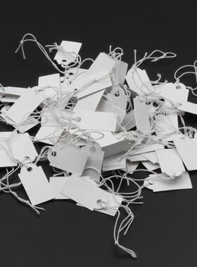 13x26mm 100pcs New Rectangular Paper Price Tag White Blank S