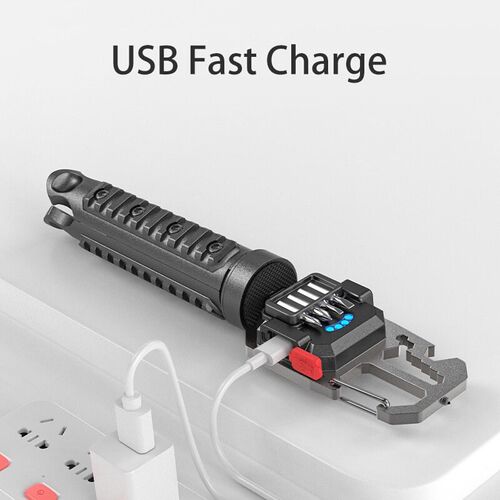Mini keychain flashlight multifunctional outdoor portable li