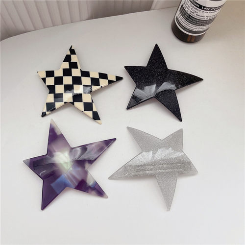 2023 Korean Irregular Pentagram Hair Clip Hairpin for Women