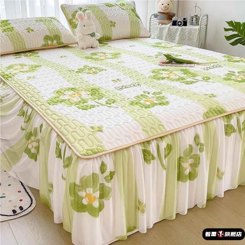 类乳胶凉席床笠款三件夏季冰丝席空调席子床垫保护20新款,床上用品,乳胶席,淘宝优惠券,粉丝福利购,淘宝优惠卷