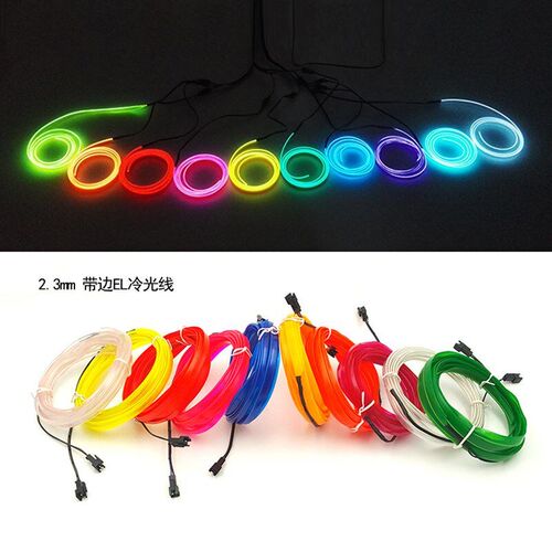 EL Glow Wire 23mm Side Wire Light Up Word Making Material Ca