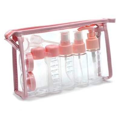 6/7/11Pcs Travel Cosmetics Sub-Bottling PET Spray Lotion Cre
