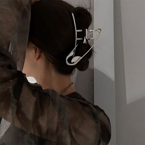 AMORCOME Design Safety Large Metal Pin Hair Claws Barrettes