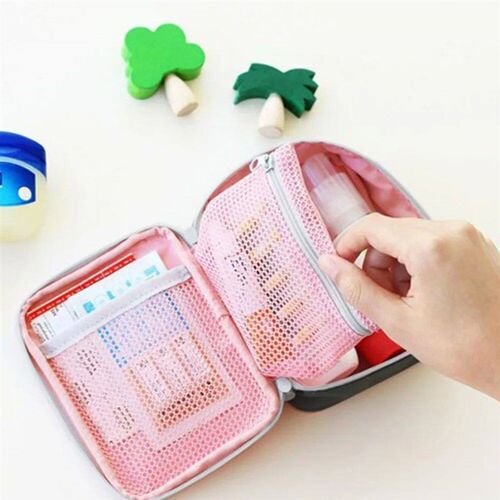 Mini Household First Aid Kit Bag Travel Portable Medicine Pa