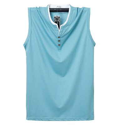 Fat Guy Vest Plus Fat Increase Ice Silk tton Cut Sleeve T-sh