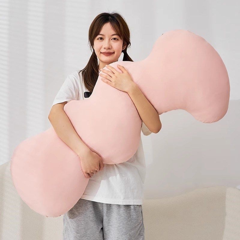 冰丝长条抱枕女生睡觉靠枕云朵床上侧睡夹腿靠枕客厅沙发凉感枕头,居家布艺,靠垫/抱枕,淘宝优惠券,粉丝福利购,淘宝优惠卷